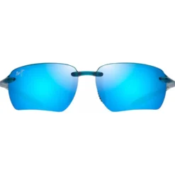 Occhiali da sole Maui Jim Hookipa Ultra G Asian Fit Shiny Transparent Blue Blue Hawaii MauiUltra