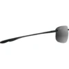 Occhiali da sole Maui Jim Ho'okipa Xlarge Noir Brillant Neutral Grey MauiPure