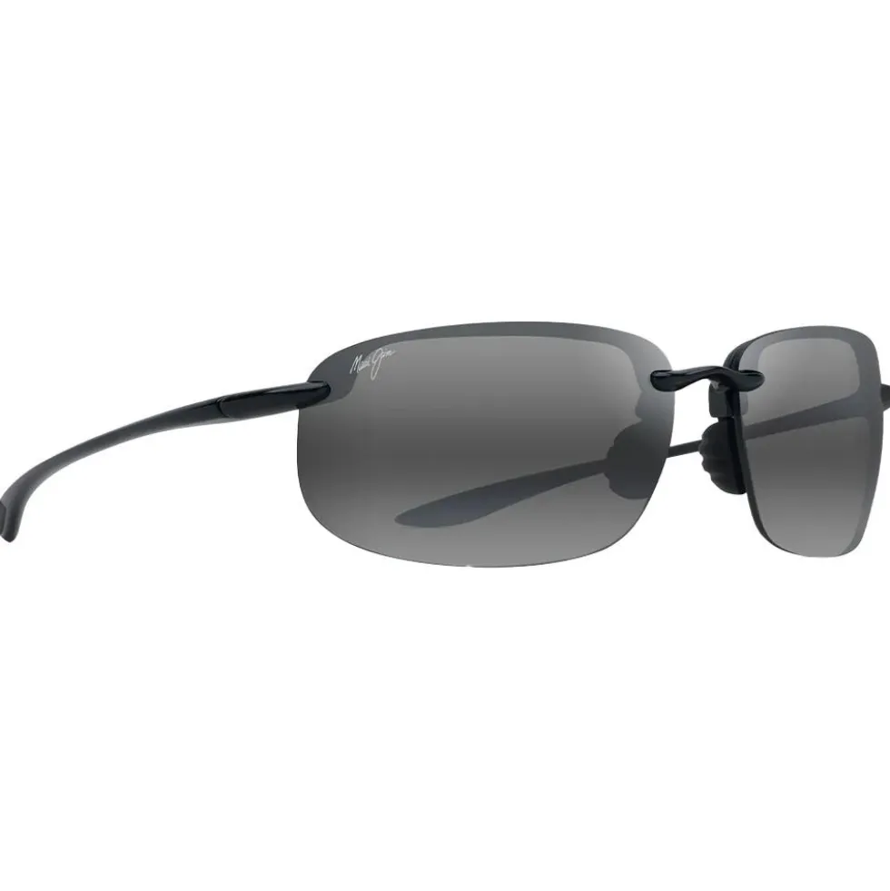 Occhiali da sole Maui Jim Ho'okipa Xlarge Noir Brillant Neutral Grey MauiPure
