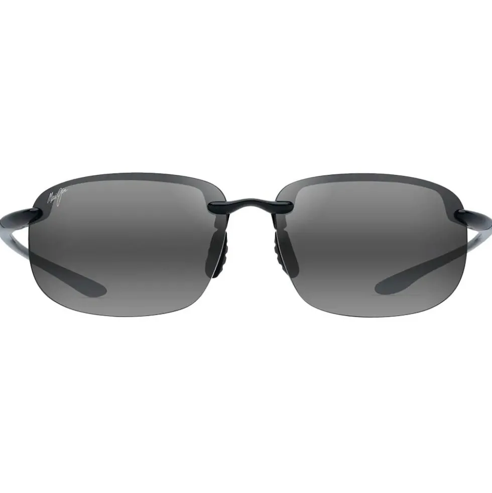 Occhiali da sole Maui Jim Ho'okipa Xlarge Noir Brillant Neutral Grey MauiPure