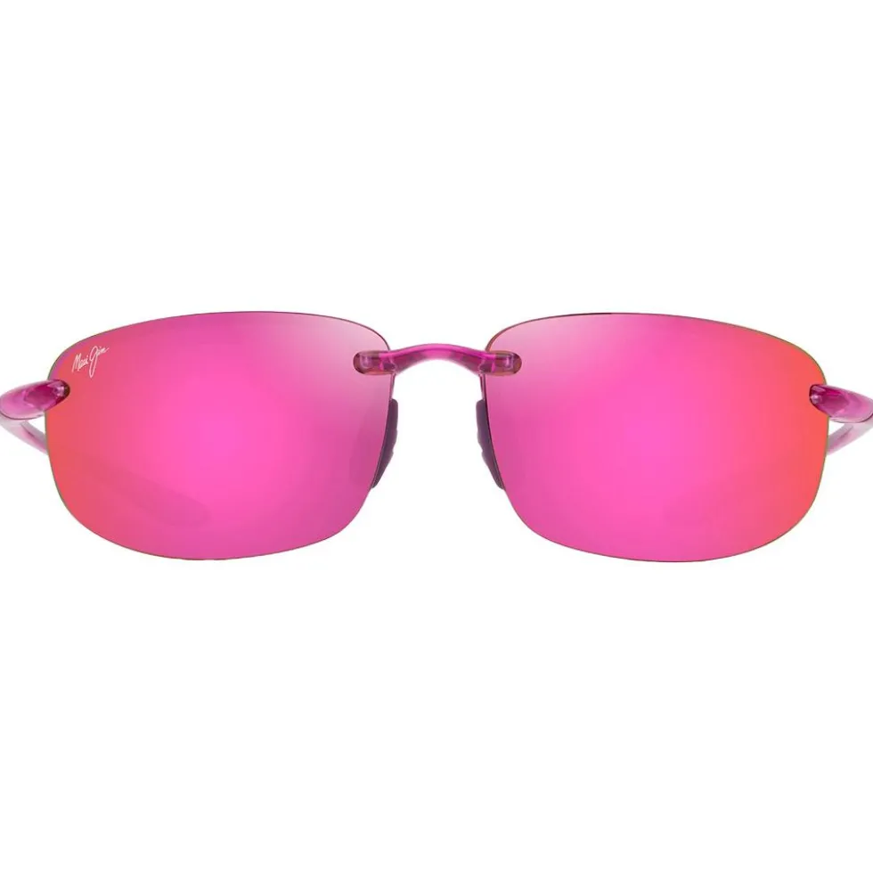 Occhiali da sole Maui Jim Hookipa Shiny Trans Cyclamen Pink Maui Sunrise MauiPure