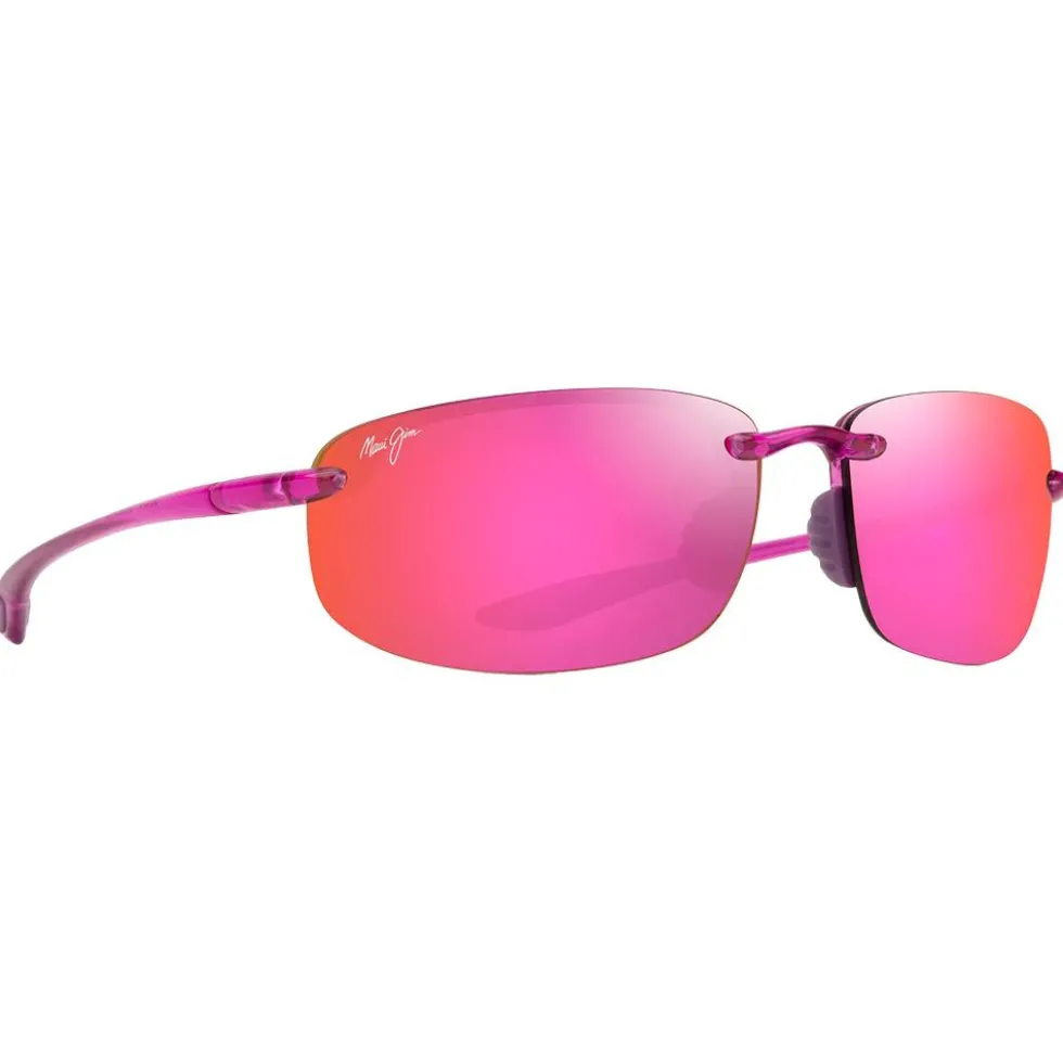 Occhiali da sole Maui Jim Hookipa Shiny Trans Cyclamen Pink Maui Sunrise MauiPure