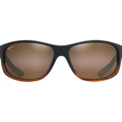 Occhiali da sole Maui Jim Kaiwi Channel Stripe Dark Brown Bronze Hcl Mineral Superthin