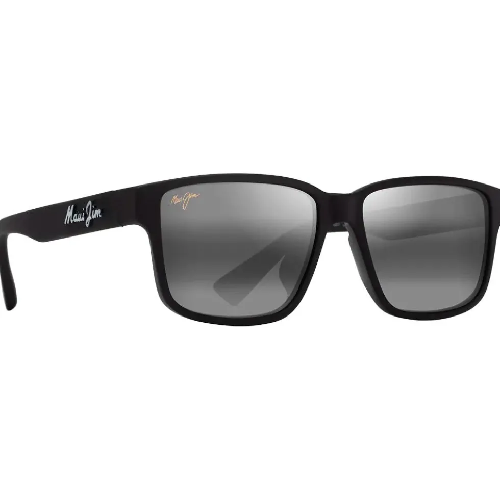 Occhiali da sole Maui Jim Kuniahi Asian Fit Matte Black Neutral Grey MauiPure