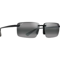 Occhiali da sole Maui Jim Laulima Noir Mat Neutral Grey MauiPure