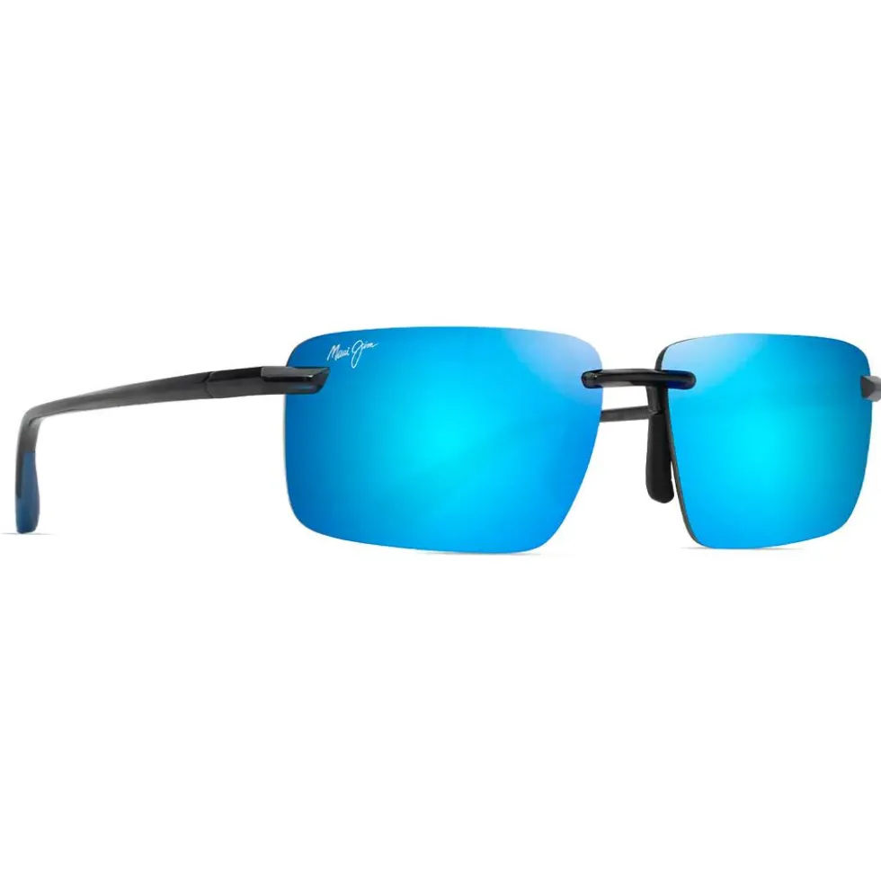 Occhiali da sole Maui Jim Laulima Gris Foncé Transparent Blue Hawaii MauiPure