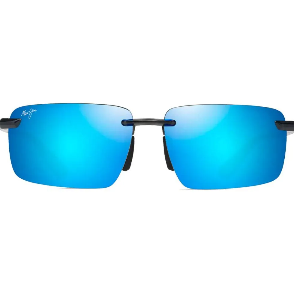 Occhiali da sole Maui Jim Laulima Gris Foncé Transparent Blue Hawaii MauiPure