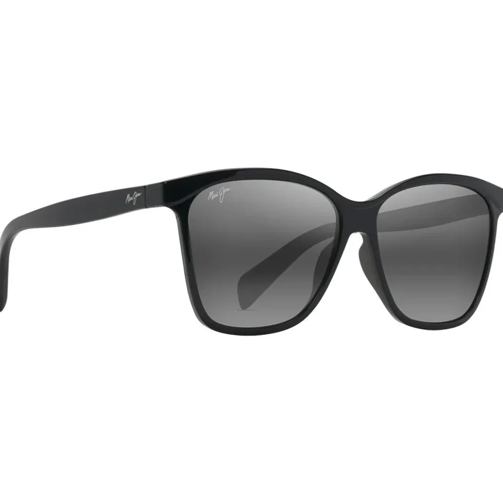 Occhiali da sole Maui Jim Liquid Sunshine Noir Brillant Gris Neutre MauiPure