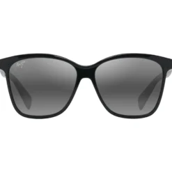 Occhiali da sole Maui Jim Liquid Sunshine Noir Brillant Gris Neutre MauiPure