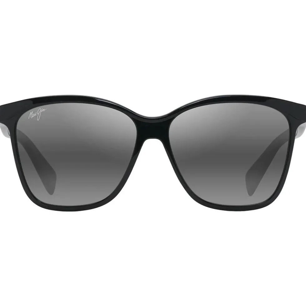 Occhiali da sole Maui Jim Liquid Sunshine Noir Brillant Gris Neutre MauiPure
