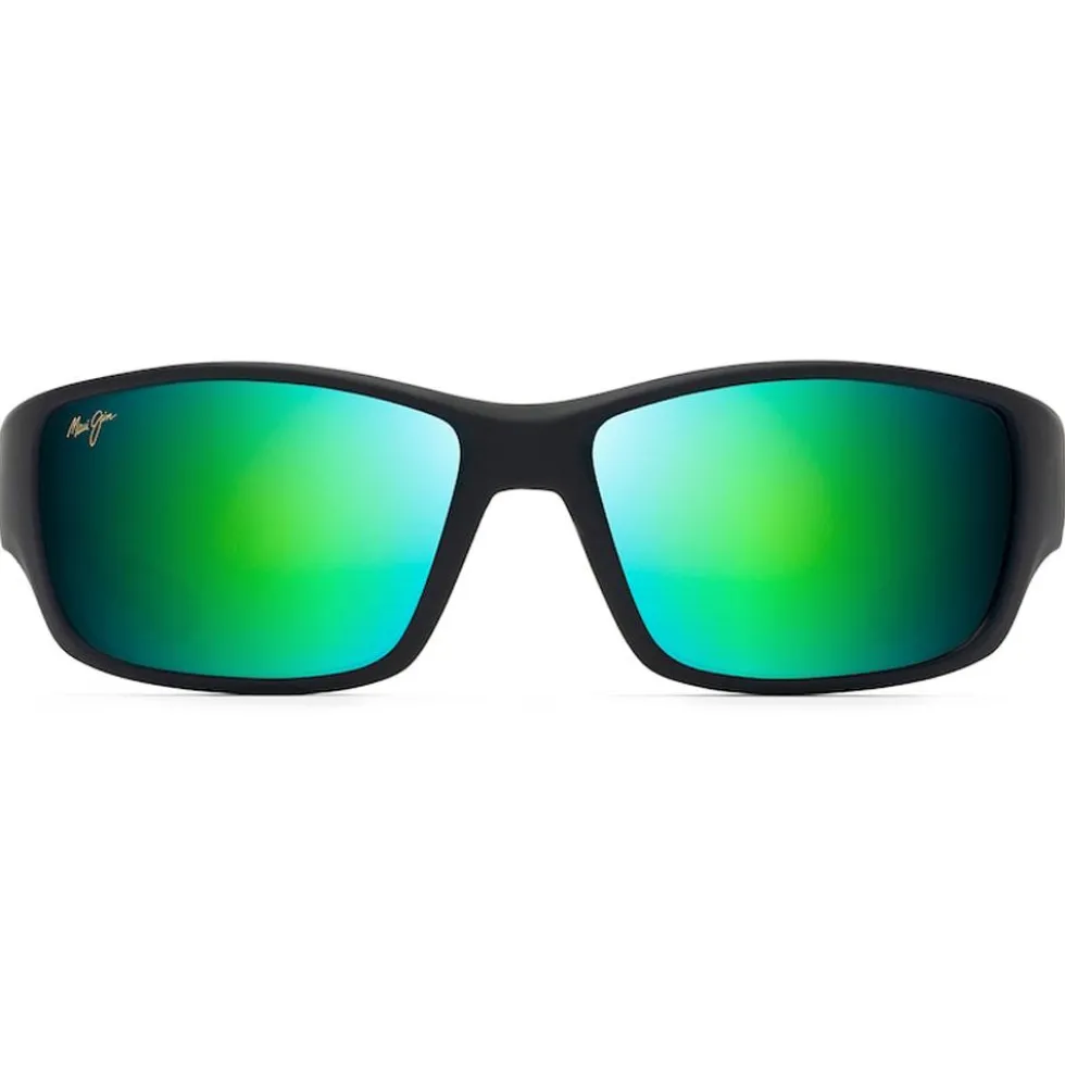 Occhiali da sole Maui Jim Local Kine Soft Black Maui Green Minéral Superthin