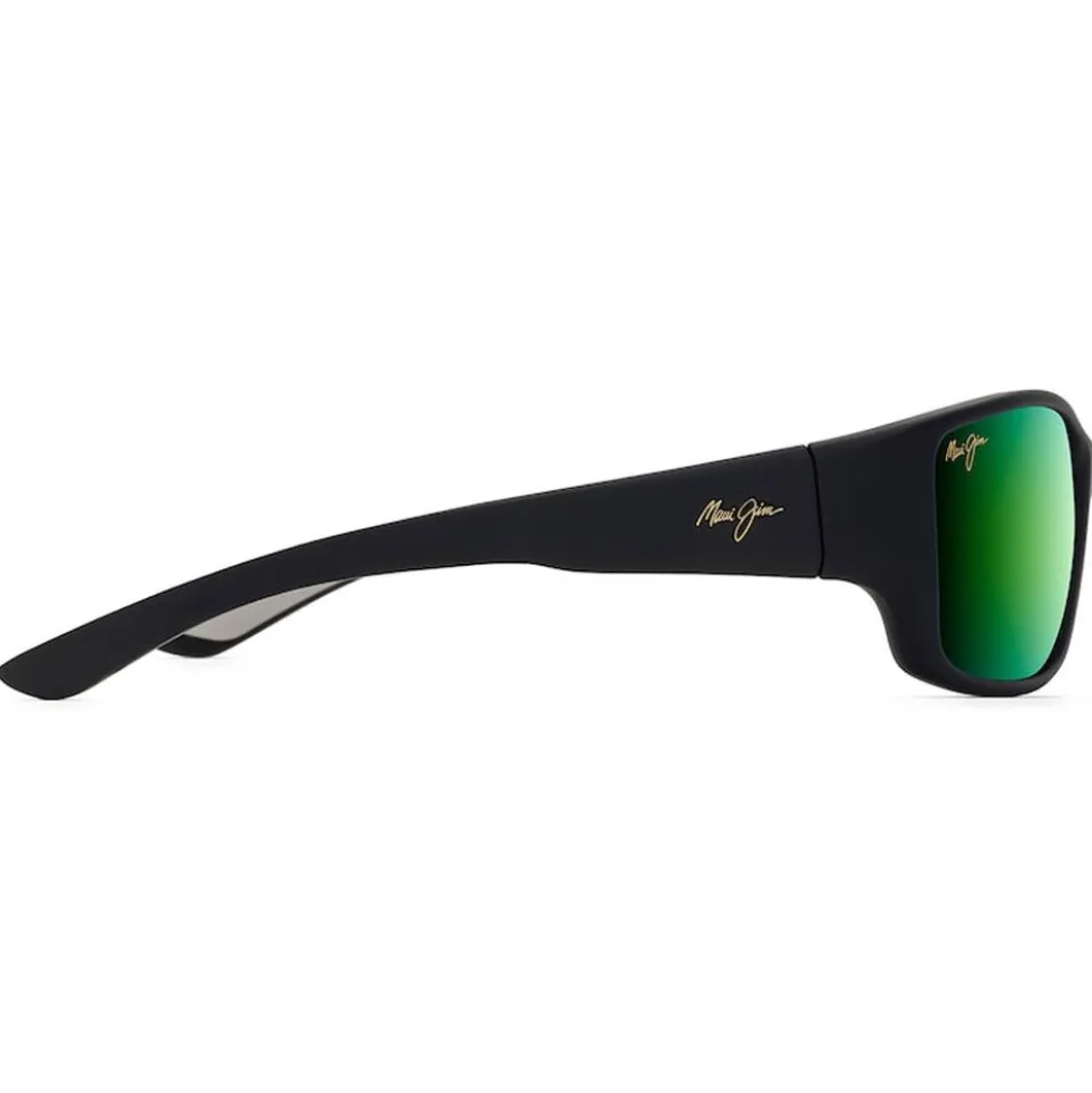 Occhiali da sole Maui Jim Local Kine Soft Black Maui Green Minéral Superthin