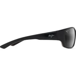Occhiali da sole Maui Jim Local Kine Shiny Black Gris Neutre Minéral Superthin
