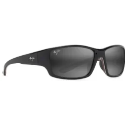 Occhiali da sole Maui Jim Local Kine Shiny Black Gris Neutre Minéral Superthin