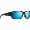 Occhiali da sole Maui Jim Local Kine Soft Black Bleu Hawaï Minéral Superthin