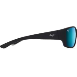 Occhiali da sole Maui Jim Local Kine Soft Black Bleu Hawaï Minéral Superthin