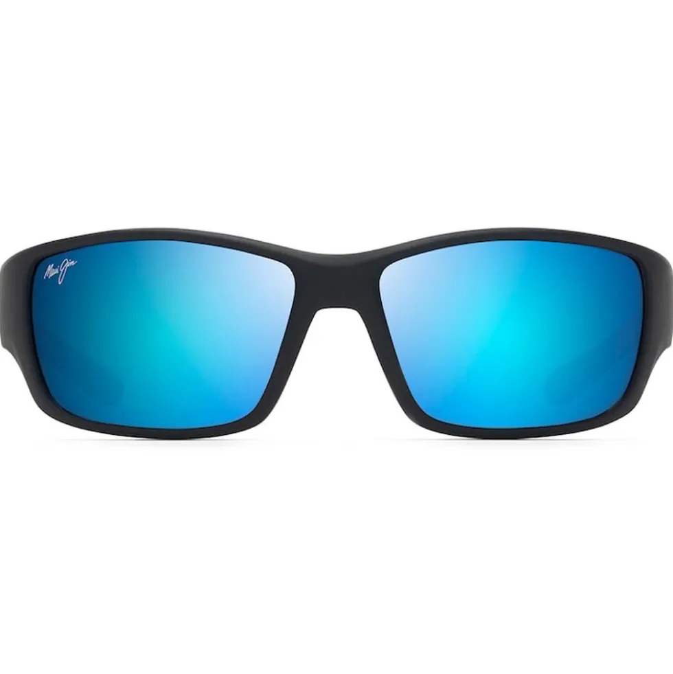 Occhiali da sole Maui Jim Local Kine Soft Black Bleu Hawaï Minéral Superthin