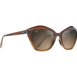 Occhiali da sole Maui Jim Lotus Chocolat Dégradé Bronze Hcl Minéral SuperThin