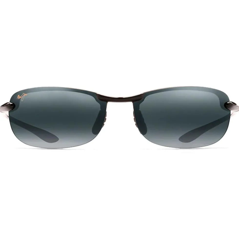Occhiali da sole Maui Jim Makaha Noir Brillant Gris Neutre Polycarbonate Bidegrade