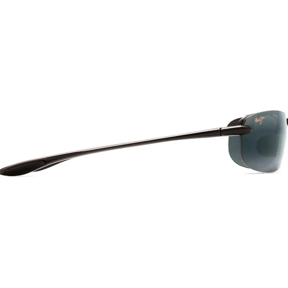 Occhiali da sole Maui Jim Makaha Noir Brillant Gris Neutre Polycarbonate Bidegrade