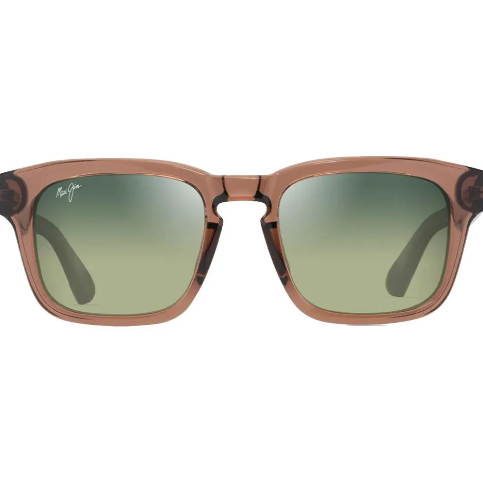 Occhiali da sole Maui Jim Maluhia Marron Clair Transparent Brillant Maui Ht Minéral Superthin
