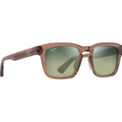 Occhiali da sole Maui Jim Maluhia Marron Clair Transparent Brillant Maui Ht Minéral Superthin