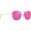 Occhiali da sole Maui Jim Olali Asian Fit Doré Clair Brillant Violet Rose Maui Sunrise MauiPure