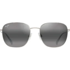 Occhiali da sole Maui Jim Olali Asian Fit Argent Brillant Noir Gris Neutre MauiPure