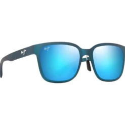 Occhiali da sole Maui Jim Paulele Asian Fit Bleu Sarcelle Mat Bleu Hawaï Minéral Superthin