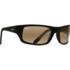 Occhiali da sole Maui Jim Peahi Noir Mat Caoutchouc Hcl Bronze Minéral Superthin