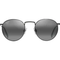 Occhiali da sole Maui Jim Pukaua Ruthénium Foncé Brillant Gris Neutre MauiPure