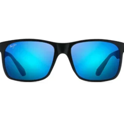 Occhiali da sole Maui Jim Red Sands Noir Mat Bleu Hawaï MauiPure