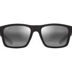 Occhiali da sole Maui Jim The Flats Noir Mat Gris Gris Neutre Minéral Superthin