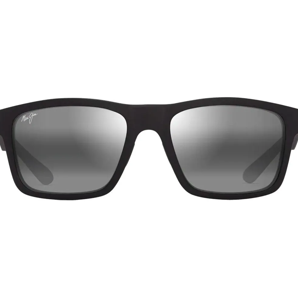 Occhiali da sole Maui Jim The Flats Noir Mat Gris Gris Neutre Minéral Superthin