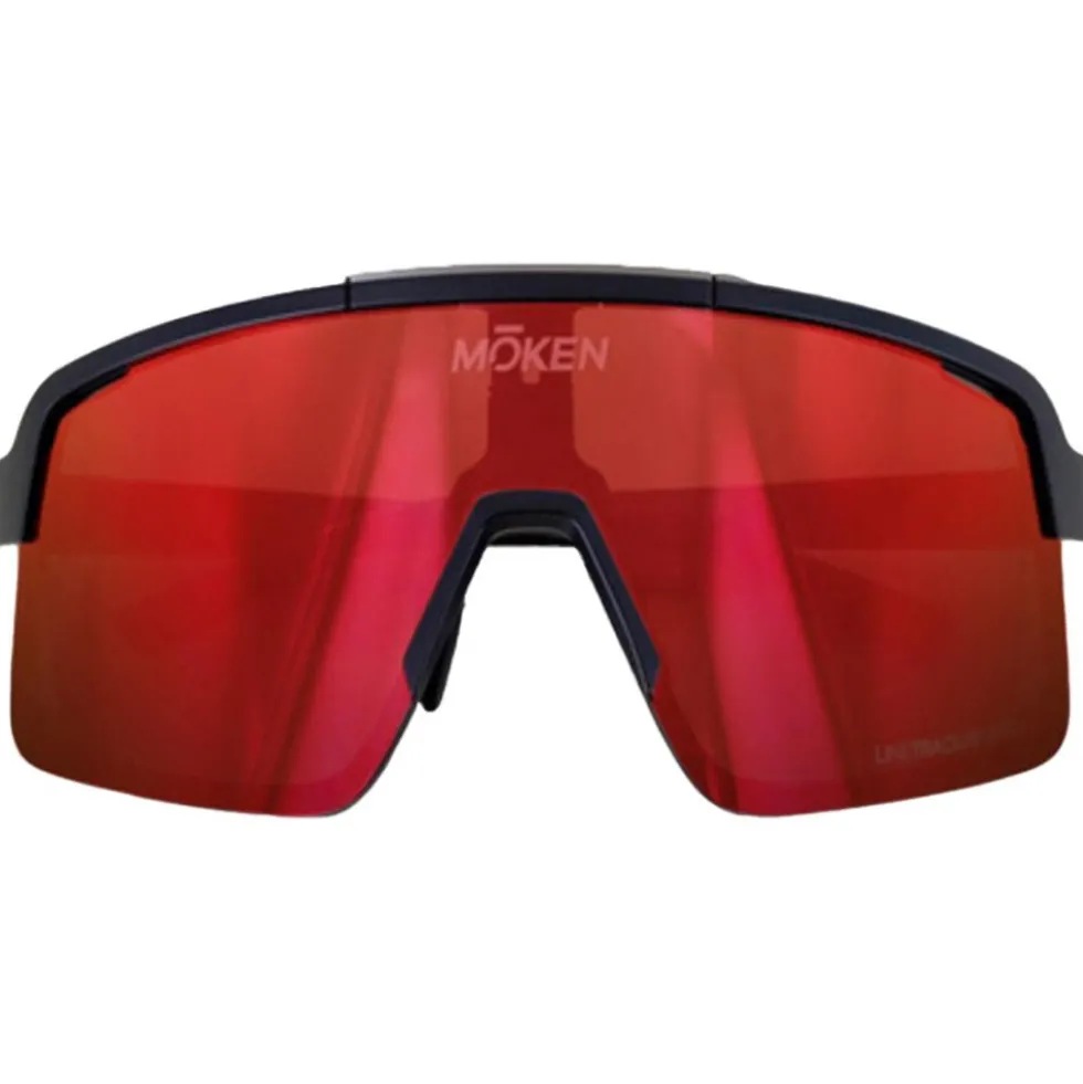 Occhiali da sole Moken Vision Kurtiss-Dh Black Red Cat.3 + Clear Cat.0