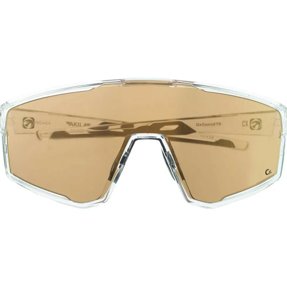 Occhiali da sole Mundaka Optic Akila Crystal Smoke Brown Cx Full Gold