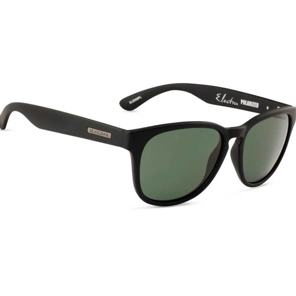Occhiali da sole Mundaka Optic Electra Matte Black Green Polarized