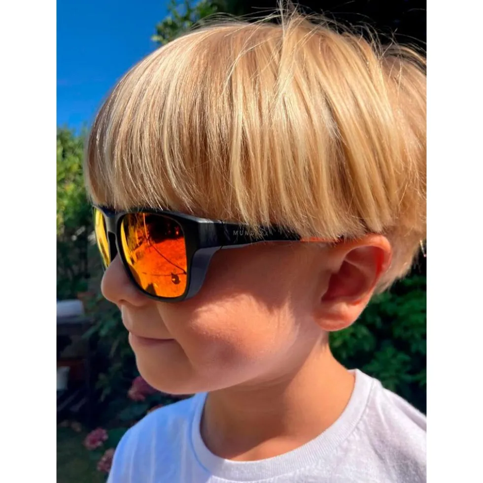 Occhiali da sole Mundaka Optic Eagle Noir Matte Brown Orange Revo