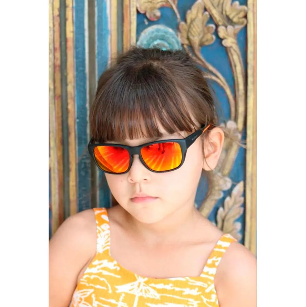 Occhiali da sole Mundaka Optic Eagle Noir Matte Brown Orange Revo
