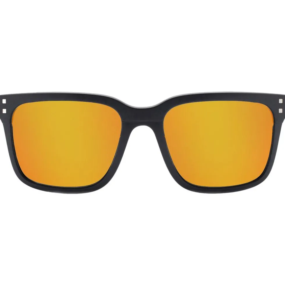Occhiali da sole Mundaka Optic Beltz Mat Black Smoke Cx Polarized Orange Revo