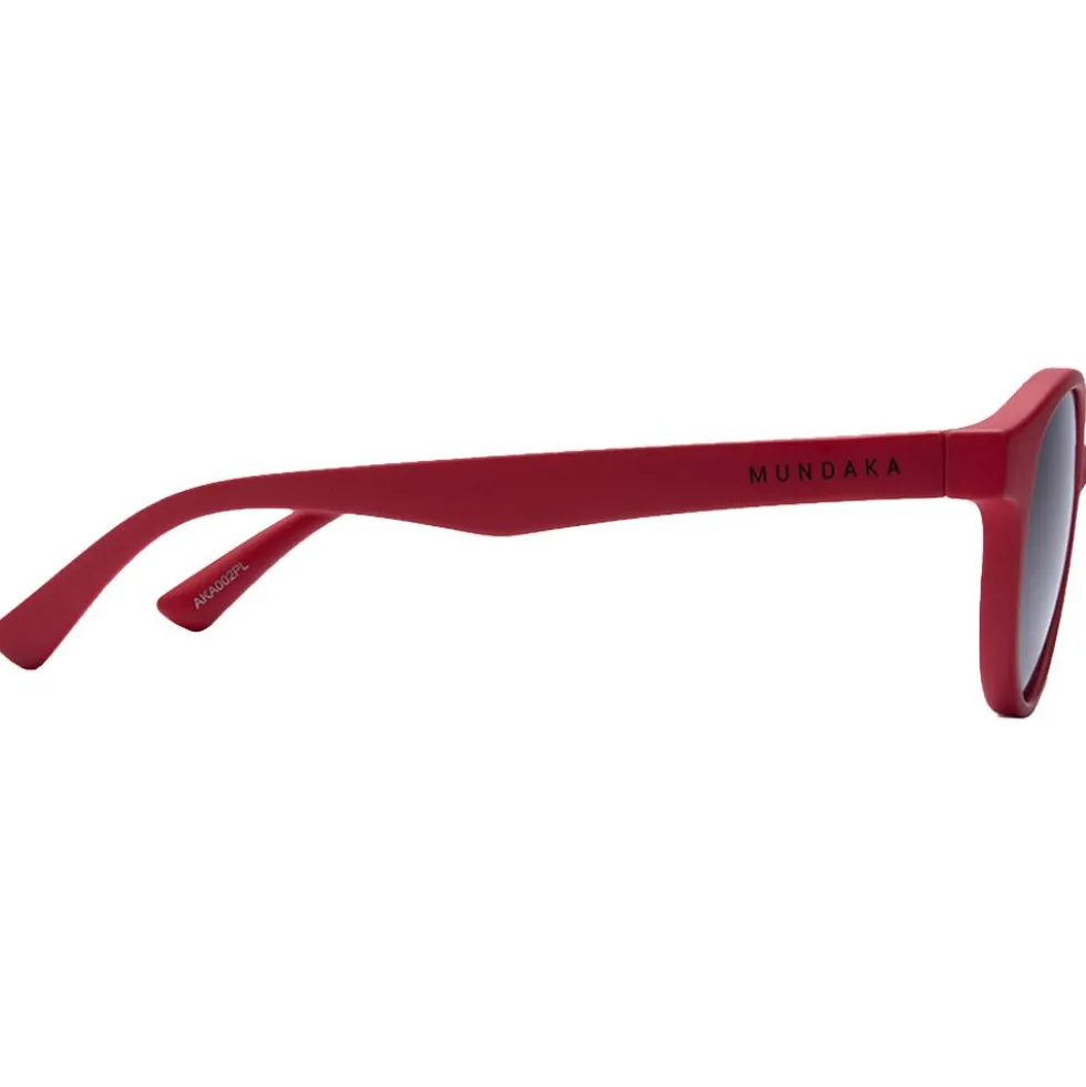 Occhiali da sole Mundaka Optic Aka Matte Red Smoke Polarized