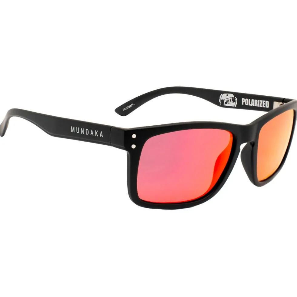 Occhiali da sole Mundaka Optic Pozz' Black Smoke Cx Polarized Red Revo