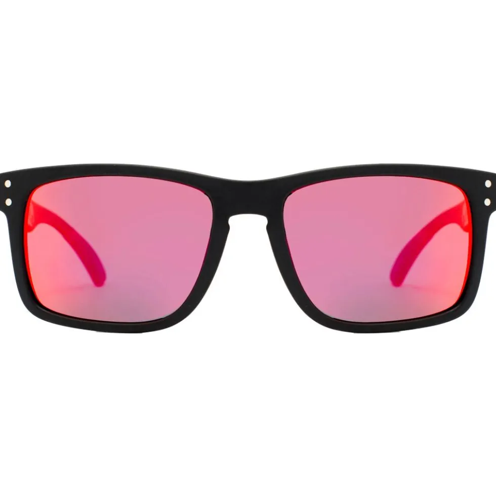 Occhiali da sole Mundaka Optic Pozz' Black Smoke Cx Polarized Red Revo