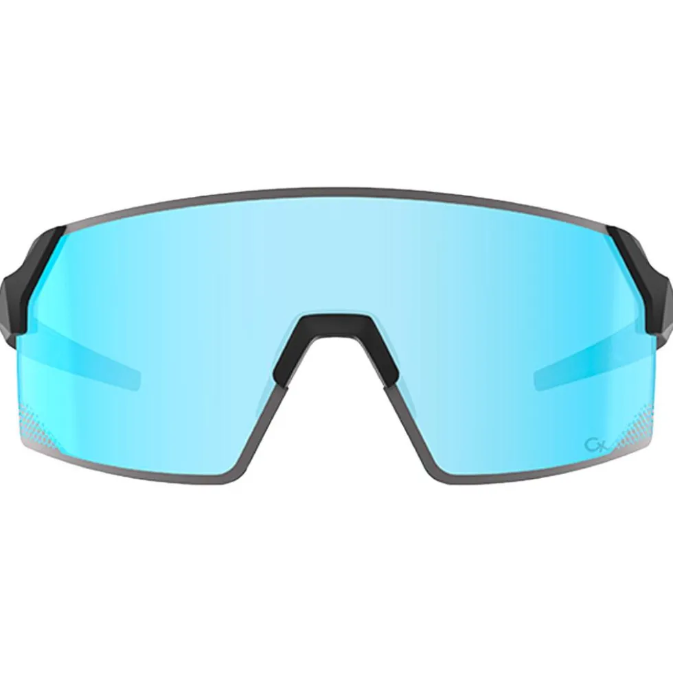 Occhiali da sole Mundaka Optic Raptor Matte Crystal Smoke Cx Full Blue Revo
