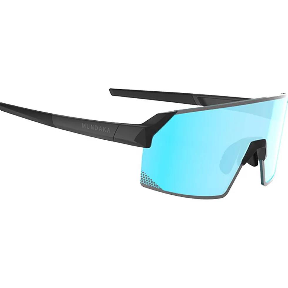 Occhiali da sole Mundaka Optic Raptor Matte Crystal Smoke Cx Full Blue Revo
