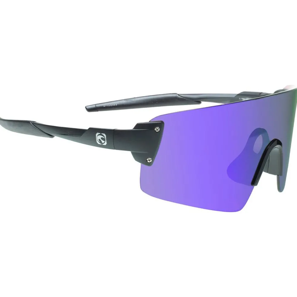 Occhiali da sole Mundaka Optic Ai1 Black Mat Smoke Cx Full Purple Revo