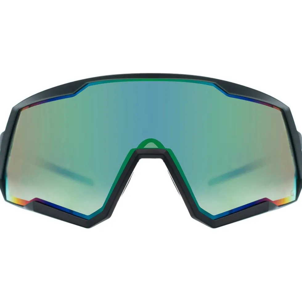 Occhiali da sole Mundaka Optic Izpegi Black Green Cx Full Green Revo