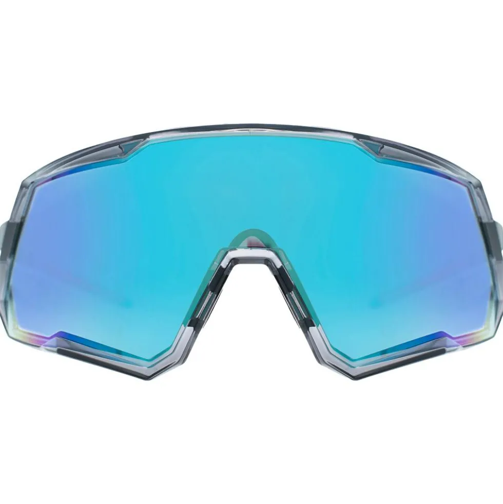 Occhiali da sole Mundaka Optic Izpegi Crystal Grey Smoke Cx Full Blue White Revo