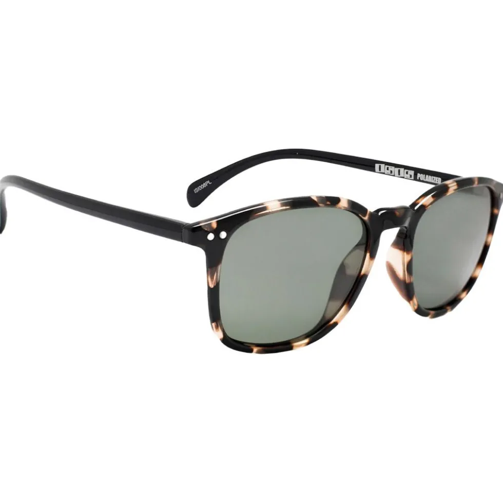 Occhiali da sole Mundaka Optic Isis Milky Brown Tortoise Black Green Polarized