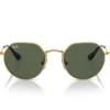 Occhiali da sole Ray Ban Jack Kids Polished Arista Gold Green